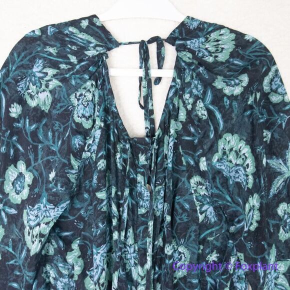 New! Free People Dance ‘Til Dawn Green Black Floral‎ Romper, size S - Picture 10 of 14